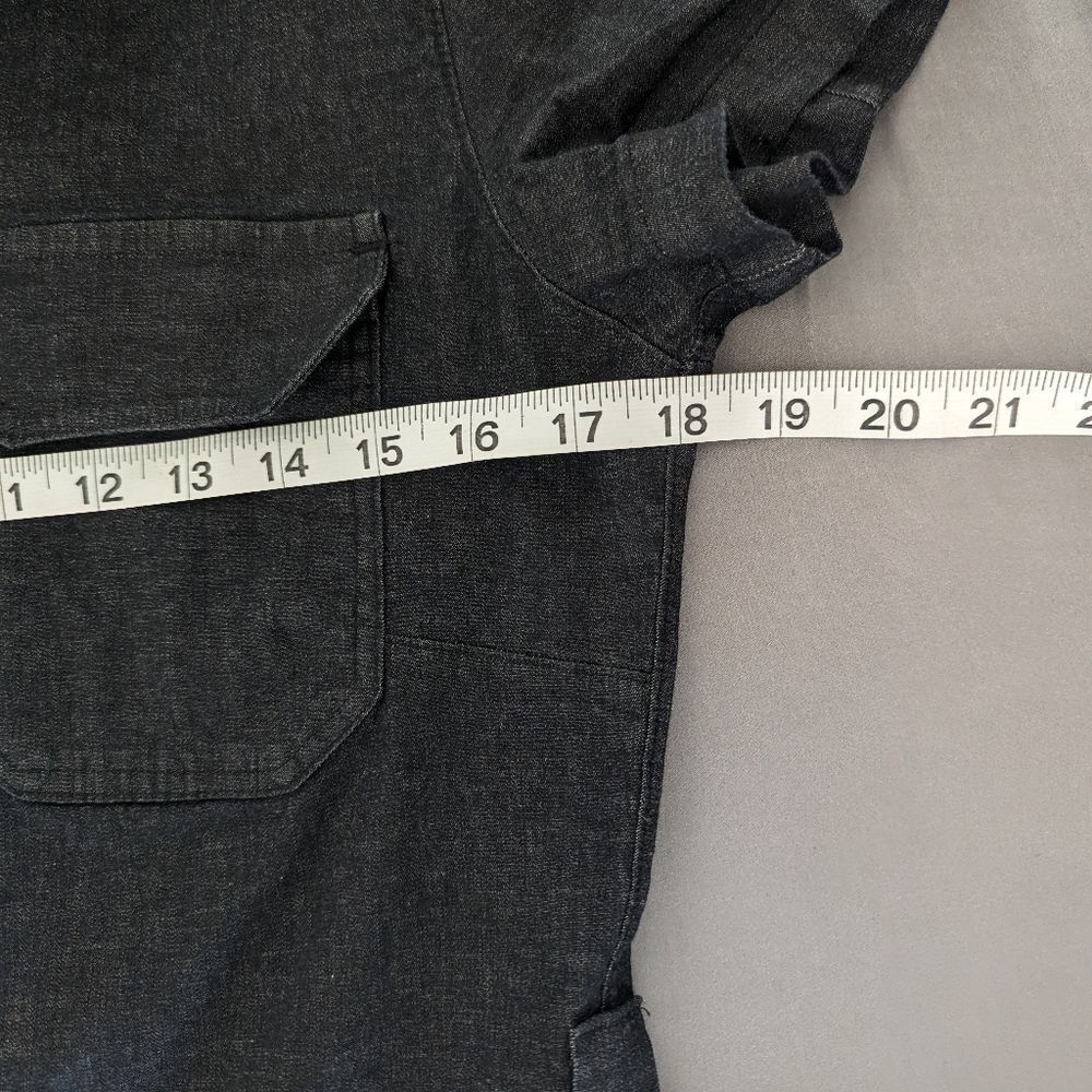 Albion Fit Hamptons Jumpsuit XS Black  Canvas Zip Front Short Sleeve - Picture 8 of 9